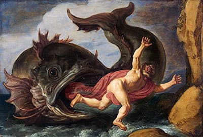 JOnah and the Whale painting