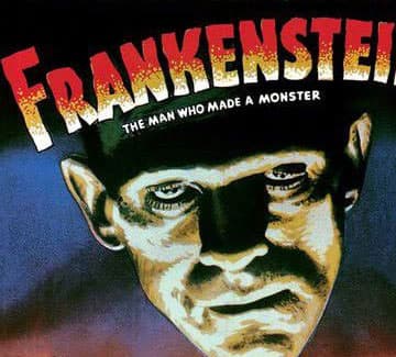Frankenstein movie poster graphic