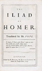 Ilad, trans. Pope, first edition