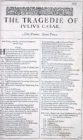 Julius Caesar in First Folio