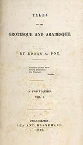 Tales of the Grotesque and Arabesque first edition